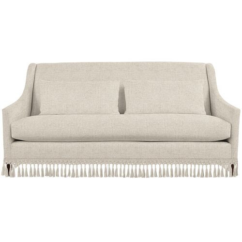 Dawes Fringe Sofa, Crème Crypton | One Kings Lane
