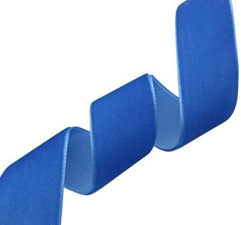 Chenkou Craft 5Yards 1 1/2" Blue Velvet Ribbon Bulk (Blue, 1 1/2"(40mm)) | Amazon (US)