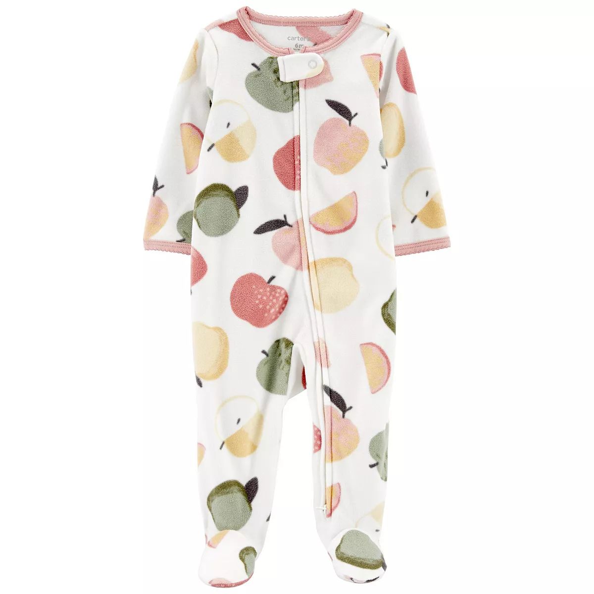 Baby Girl Carter's Fruit Zip Fleece Sleep & Play | Kohl's