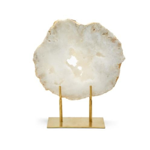 Geode Slab on Gold Stand | Megan Molten