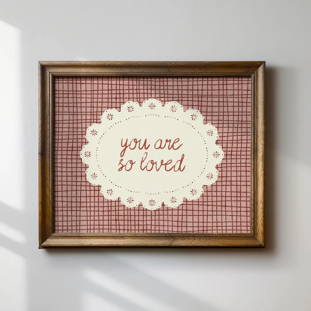 You Are so Loved Print: Nursery Digital Downloads, Wall Art, Art Print, Landscape - Etsy | Etsy (US)