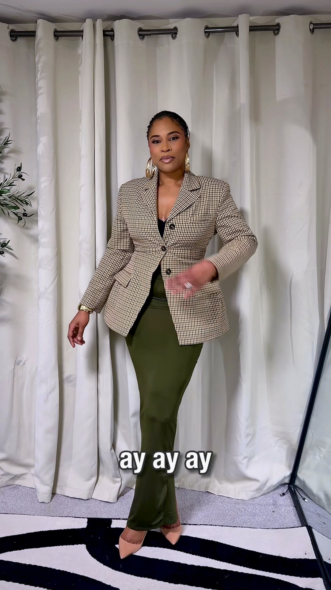 Runs a bit small. Consider sizing up if between sizes. I am wearing a 12 .

#LTKmidsize #LTKworkwear #LTKuk