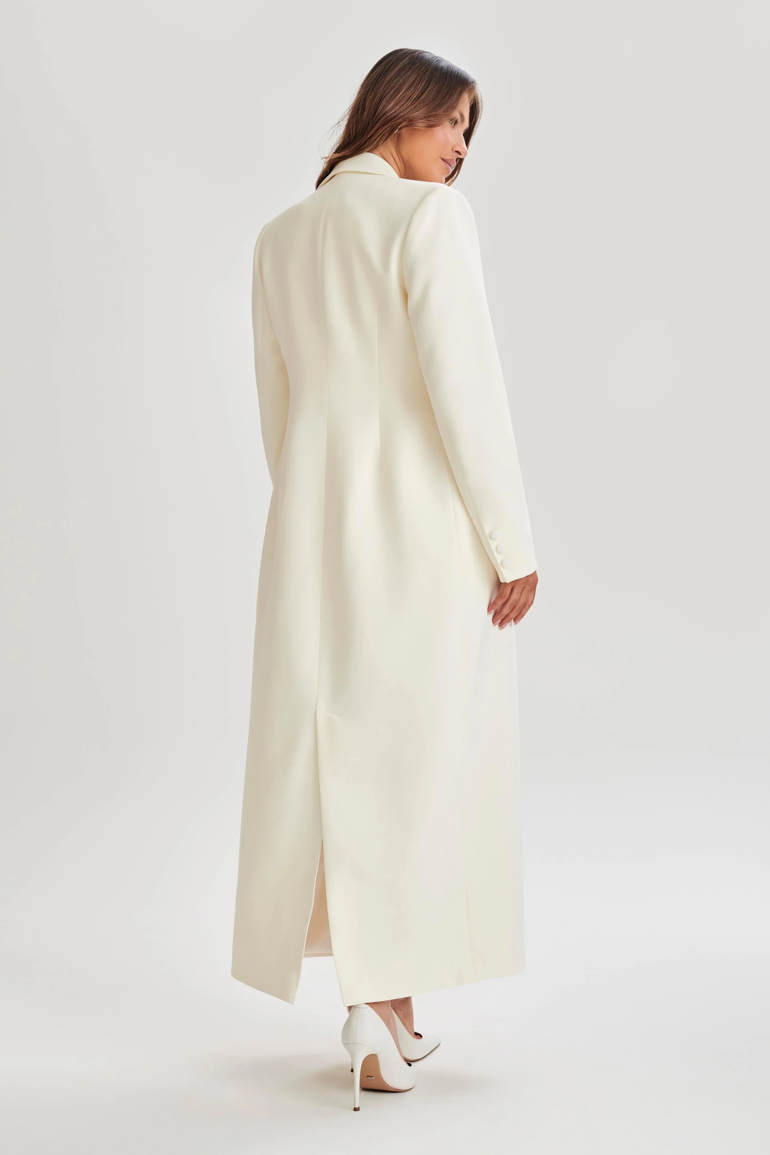 Carver Suiting Coat - Ivory | MESHKI US