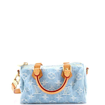 Speedy Bandouliere NM Bag Monogram Denim Sky Nano | Rebag
