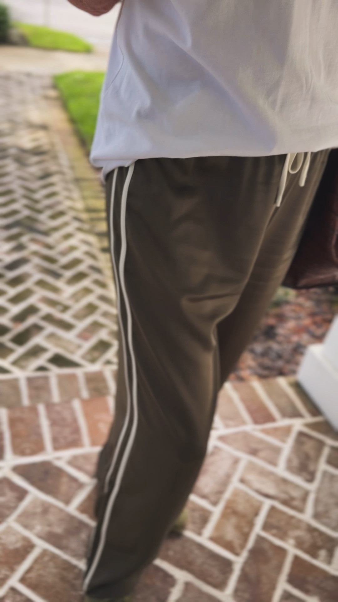 racing stripe pants // walmart sneakers // oversized tee

#LTKootd #LTKSeasonal #LTKOver40