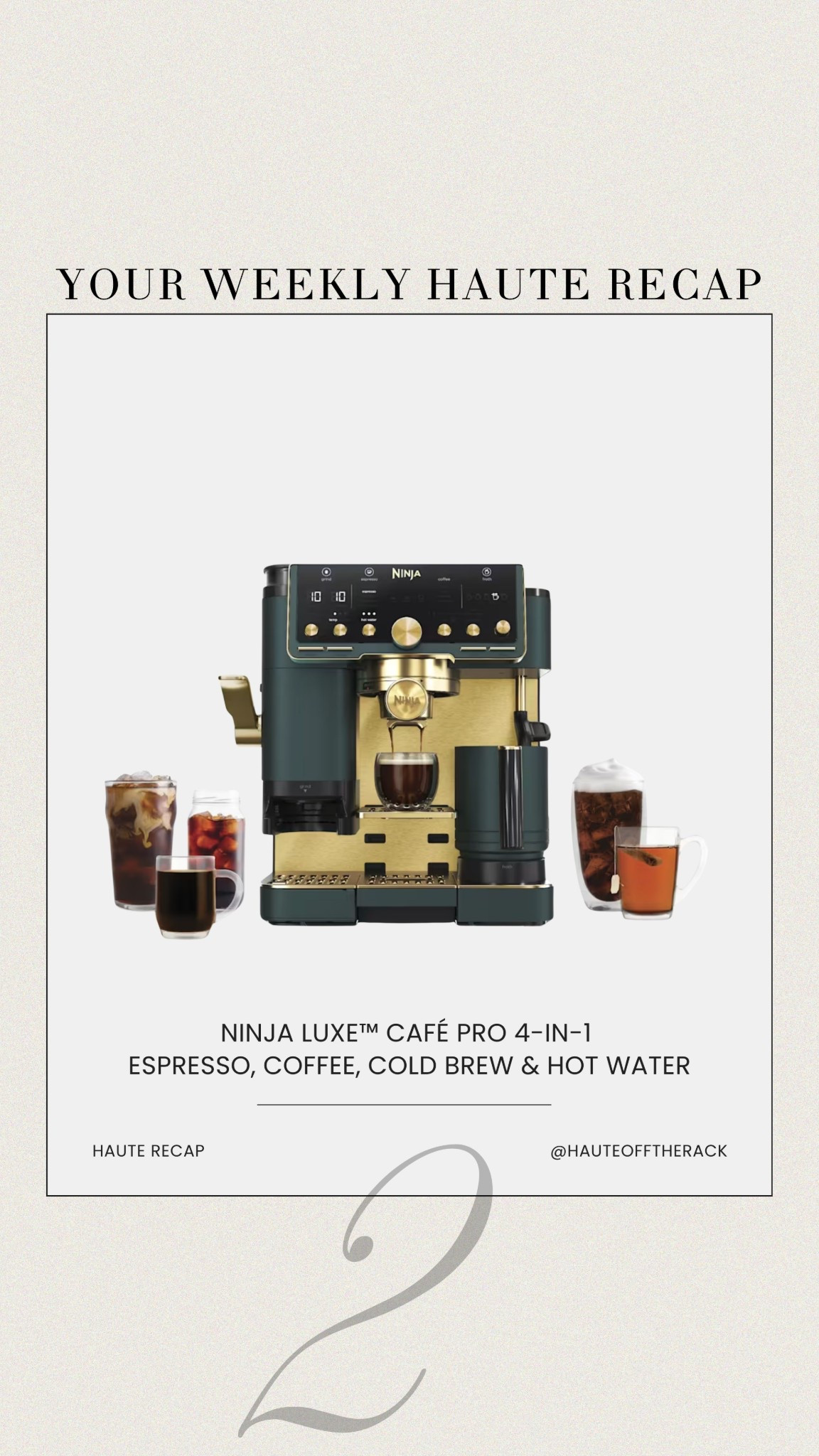 ICYMI: resharing a few things you might have missed last week! 

We decided to take our morning coffee☕️ to the next level. This ninja coffee machine is 4-in-1 
It can make espresso, coffee, cold brew and hot water! 

#kitchen #homeessentials #coffeemaker #esspressomachine #coffeepot #sharkninja


#LTKHome