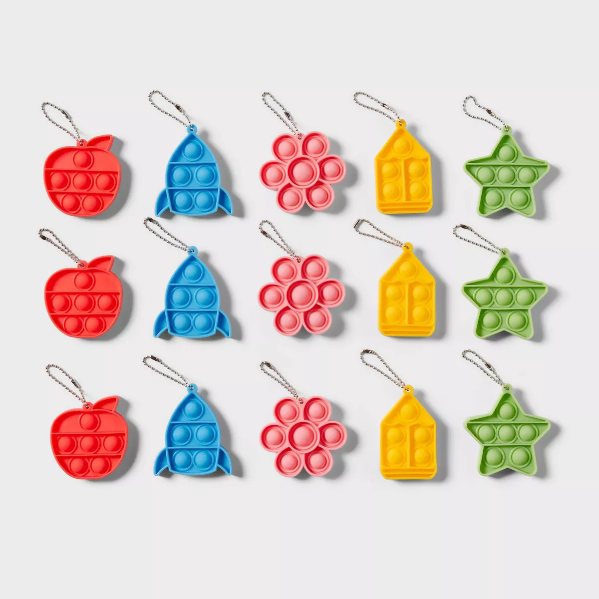 15ct Bubble Pop Keychain Classroom Party Favor, Teacher Supplies - Spritz™ | Target