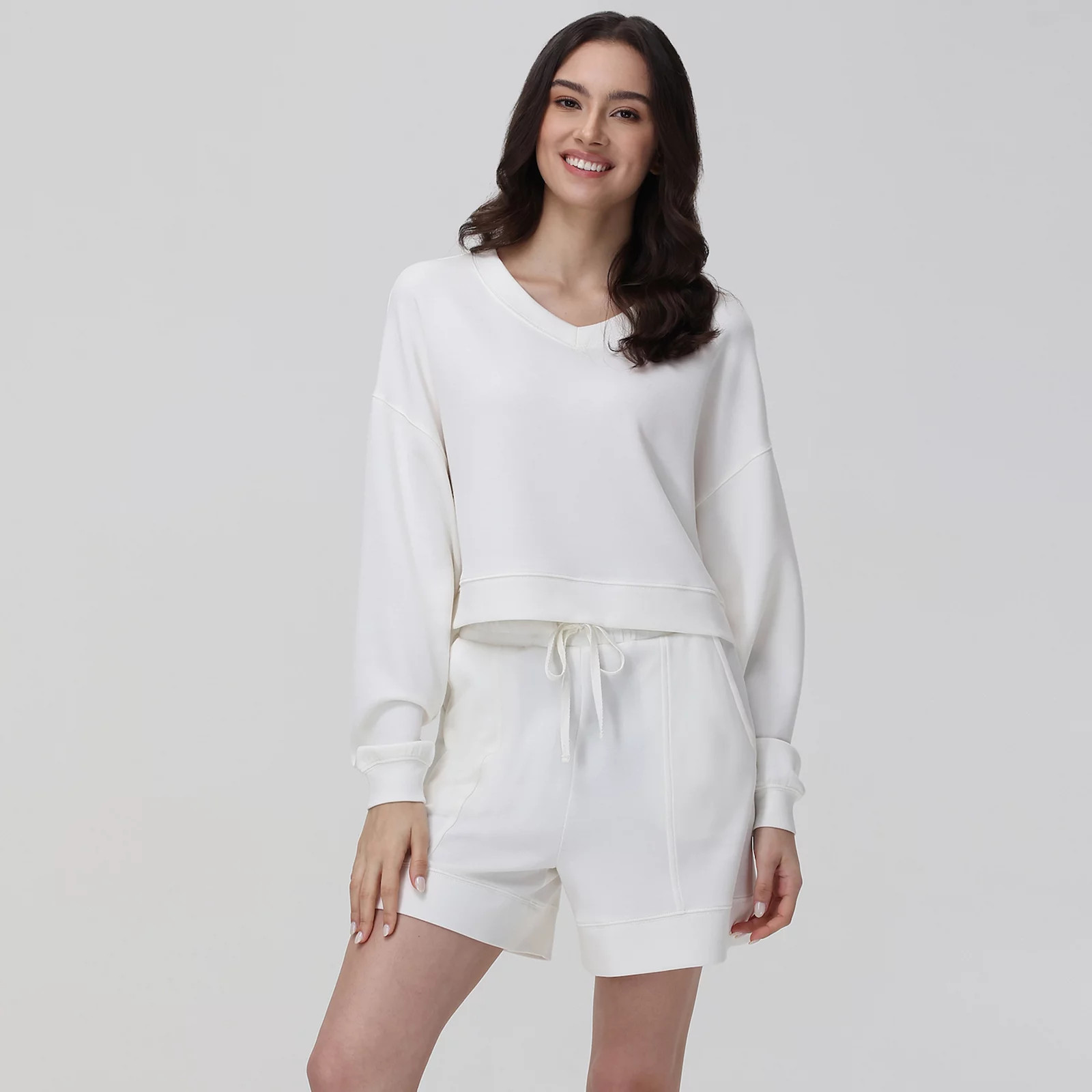 Women's Adyson Parker V-Neck Pajama Top & Pajama Shorts Set | Kohl's