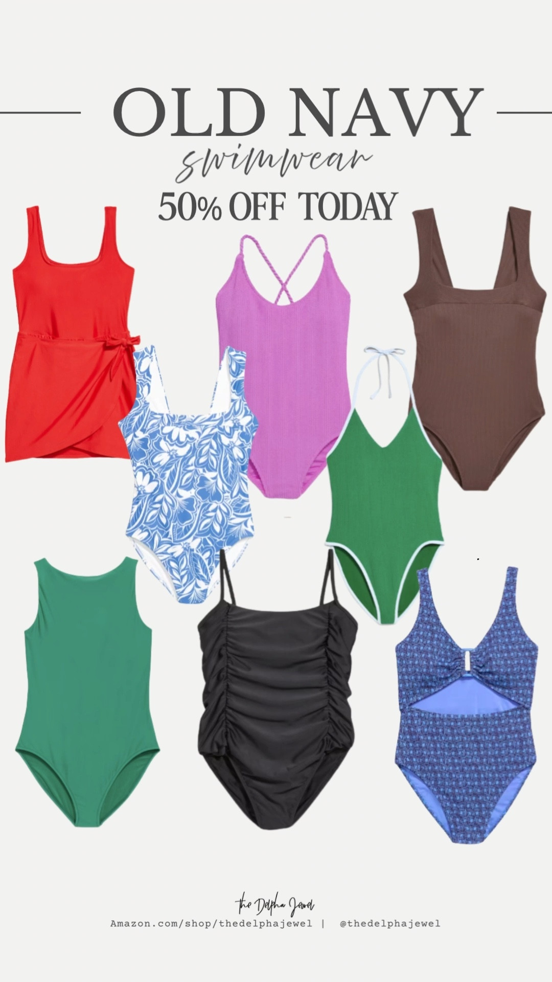 Get vacation ready with Old Navy swimwear! 👙50% off swimwear for the whole family today!


#LTKSwim #LTKSaleAlert