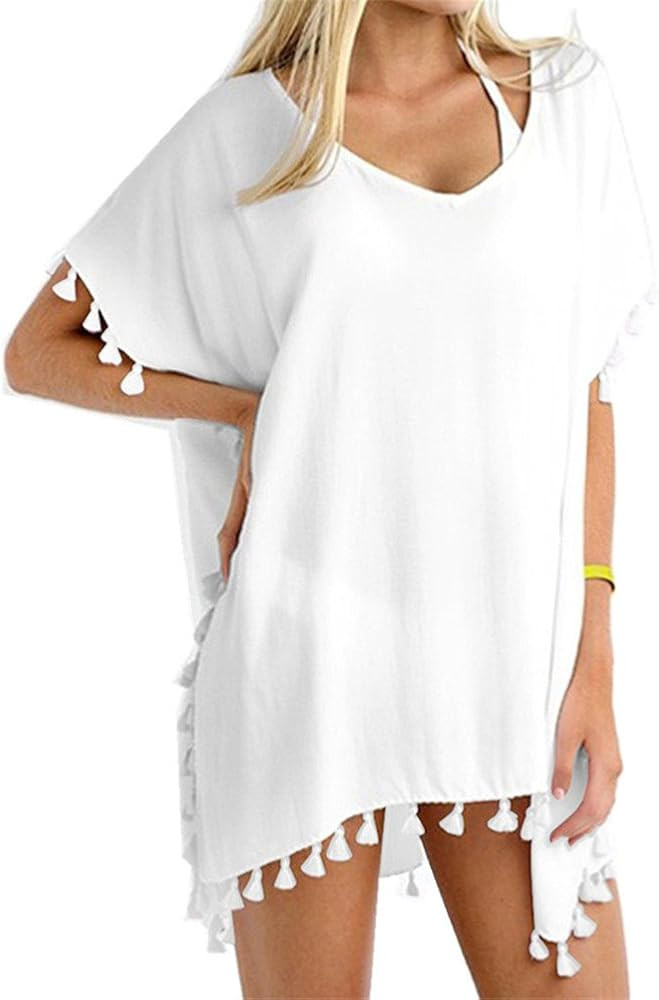 Yincro Women's Chiffon Swimsuit Beach Bathing Suit Cover Ups for Swimwear | Amazon (US)