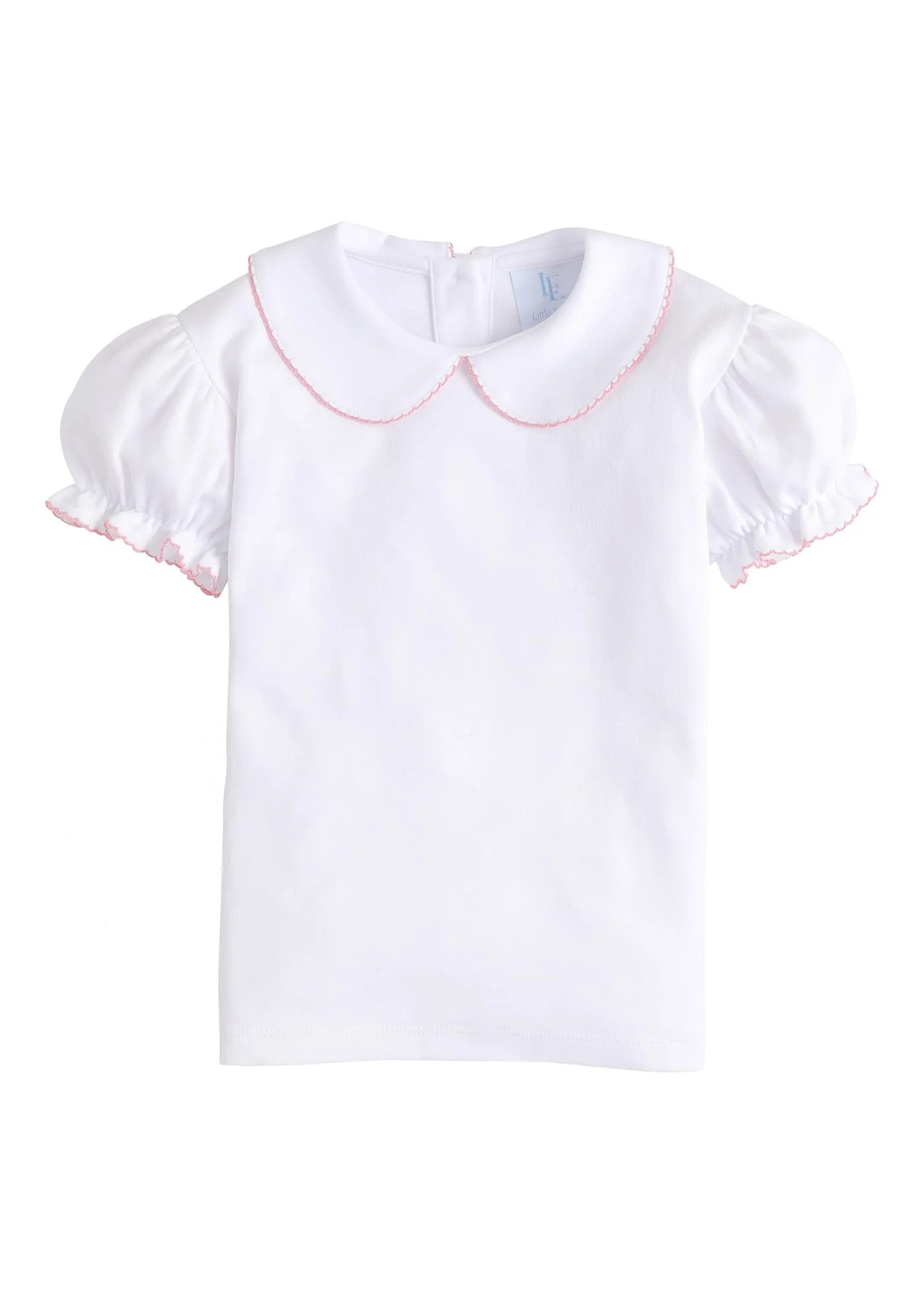 Girls Peter Pan Collar Shirt - Monogrammed Shirt | Little English