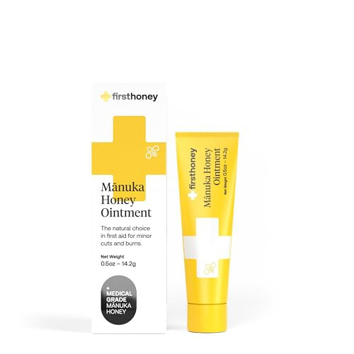 First Honey Wound Healing Ointment 0.5 oz | 100% Active Leptospermum | Fast Relief & Skin Repair | Manuka Honey from New Zealand Antibiotic Free Burn Care, Scar Gel, Dressing Aid | Amazon (US)