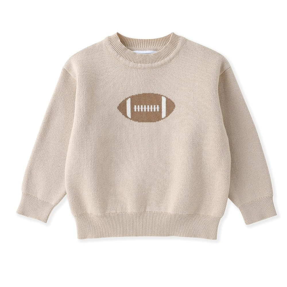 Lil cactus Toddler & Baby Boys Sand Beige Football Sweater | Amazon (US)