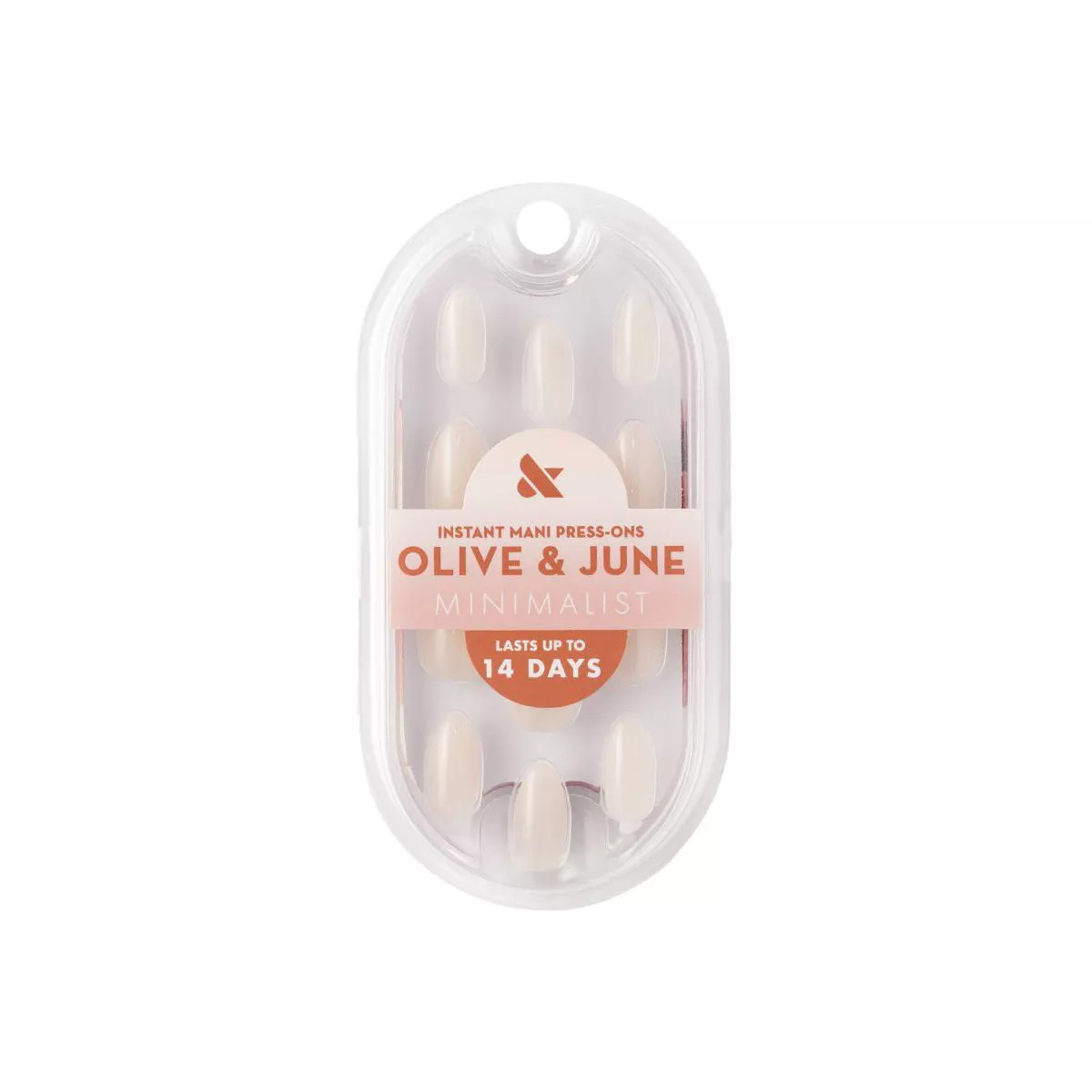 Olive & June Press-On Fake Nails - Minimalist - Medium Almond - Milky Syrup Gradient - 42ct | Target
