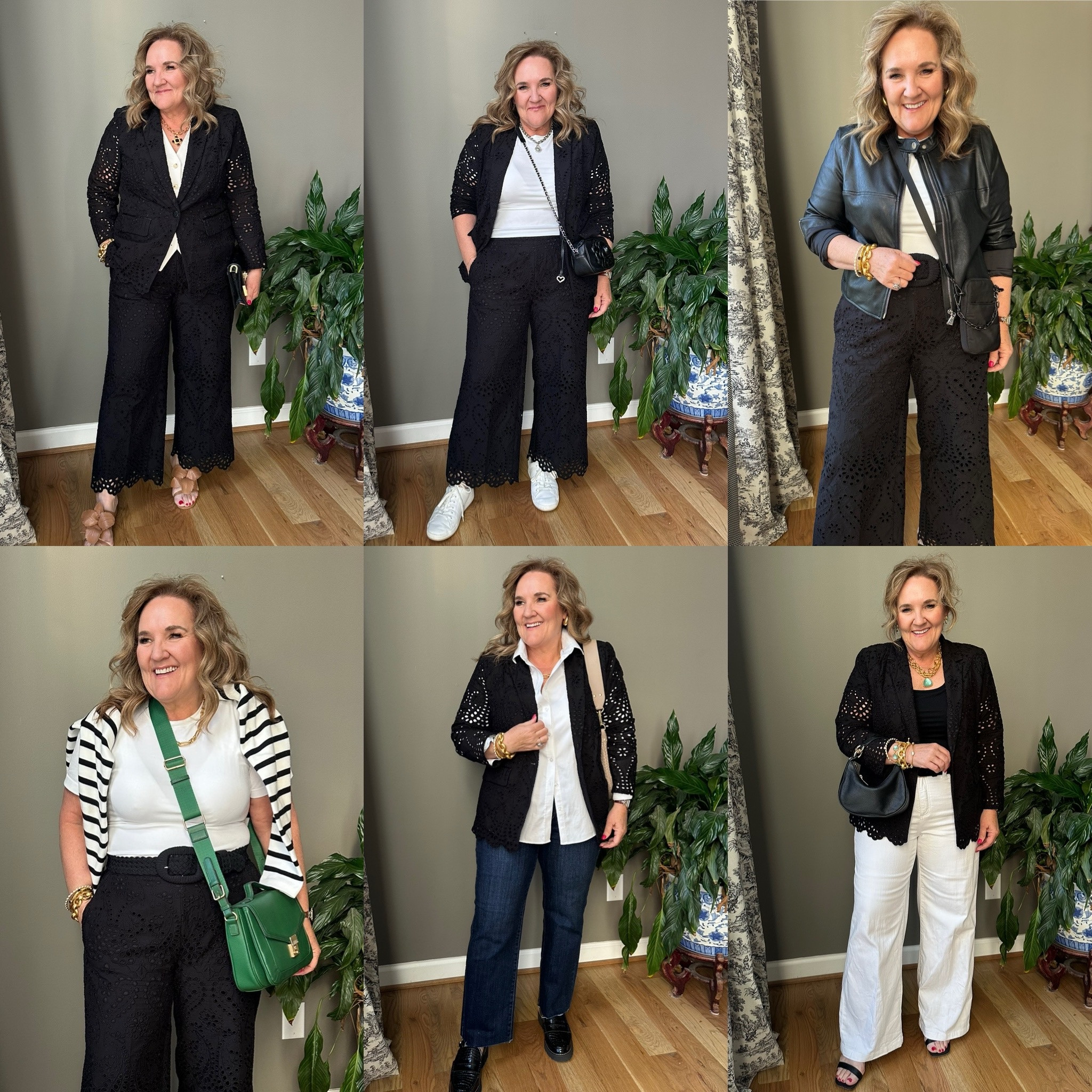This black eyelet suit is marked down and getting limited. Great for weekend travel, graduation, I’m wearing a size 2.0. 

Chicos eyelet suit 

#LTKSaleAlert #LTKOver40 #LTKMidsize