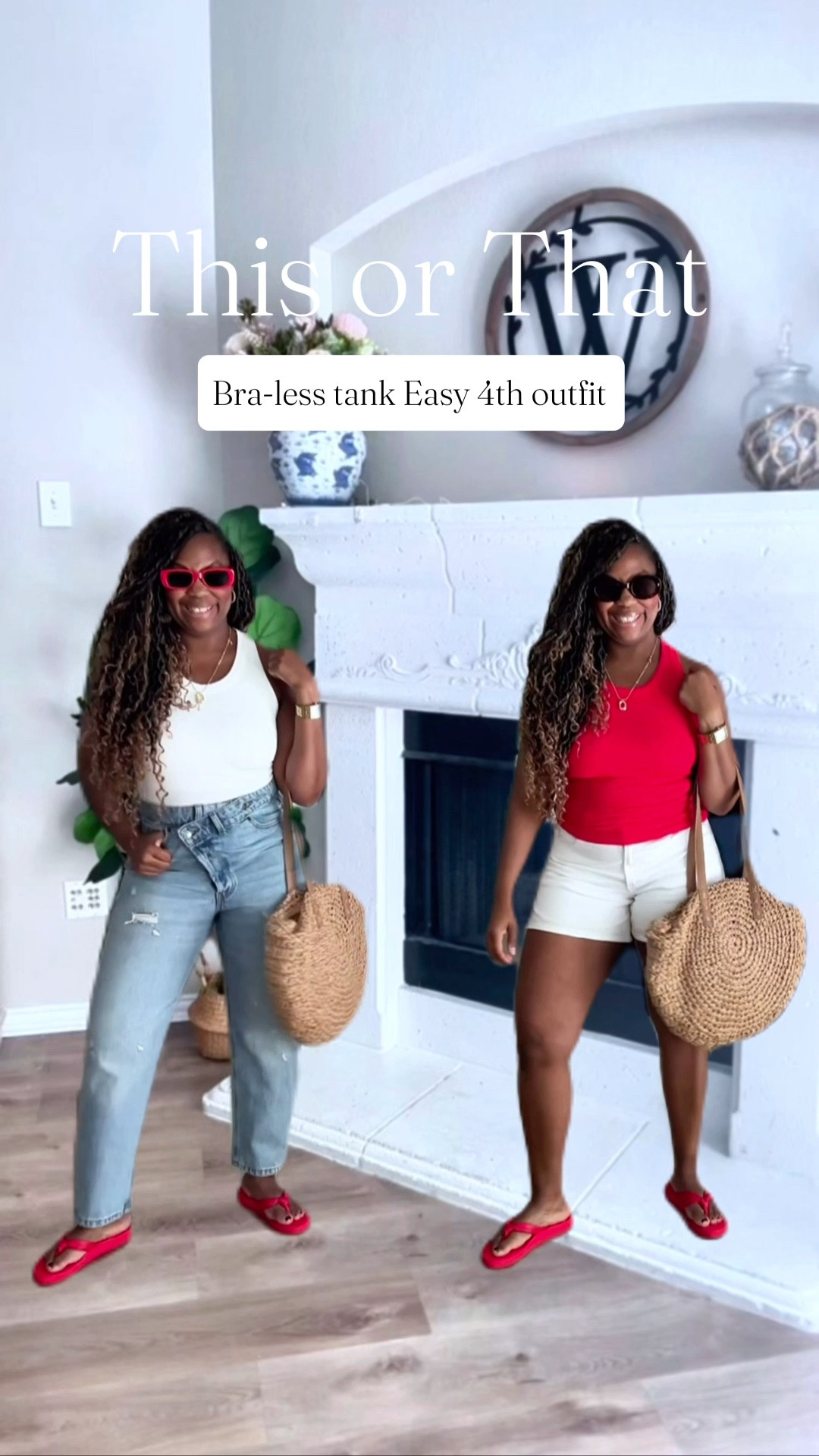 Easy Fourth of July outfit ideas!
❤️🤍💙