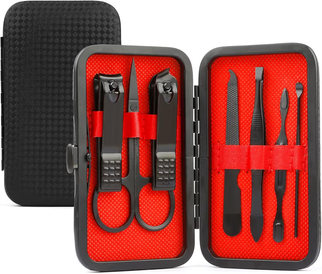 Manicure Set, Stocking Stuffer for Men, Nail Clipper Kit, Nail Clipper Set, Nail Care Kit, 8 In 1... | Amazon (US)
