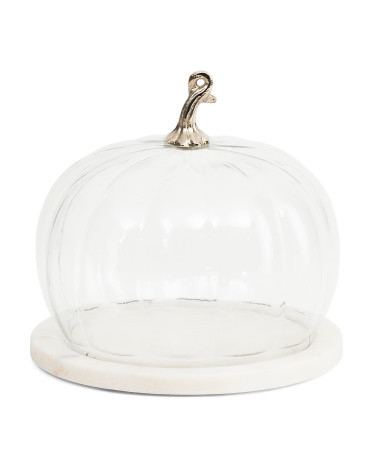 8In Pumpkin Cheese Dome | TJ Maxx