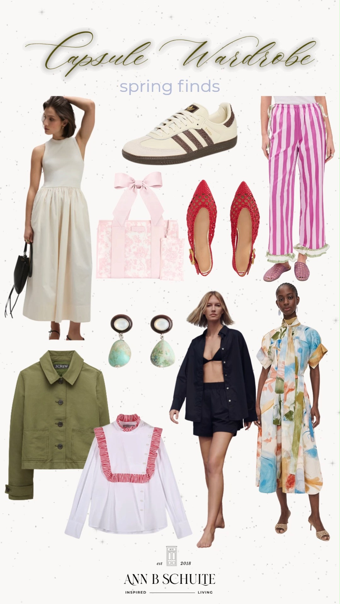 Capsule wardrobe spring finds mix timeless neutrals with breezy layers that multiply outfits like magic. Less choosing, more shining. 🌿☀️✨ #CapsuleWardrobe #SpringCapsule #WardrobeEssentials #SpringStyle #MinimalistFashion #VersatileLooks #OOTDInspo #LTKSpring #TimelessStyle #MixAndMatch #LTKootd 

 #LTKootd