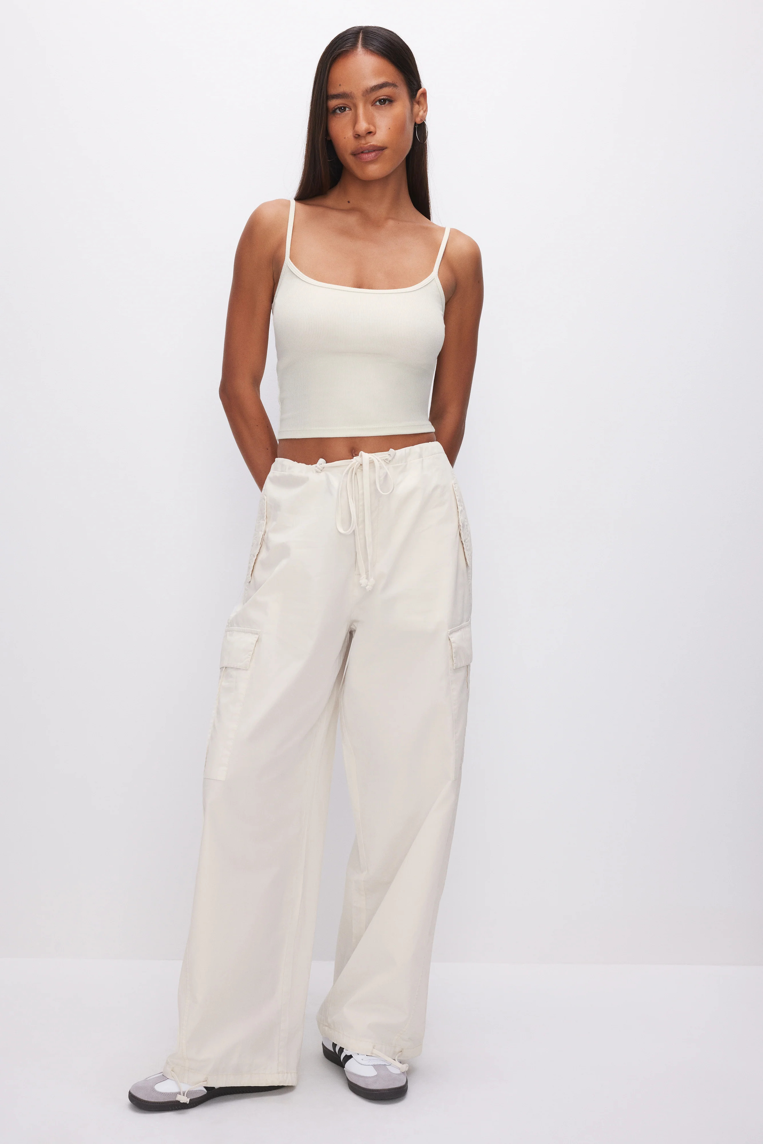 PARACHUTE PANTS | CLOUD WHITE 001 - GOOD AMERICAN | Good American