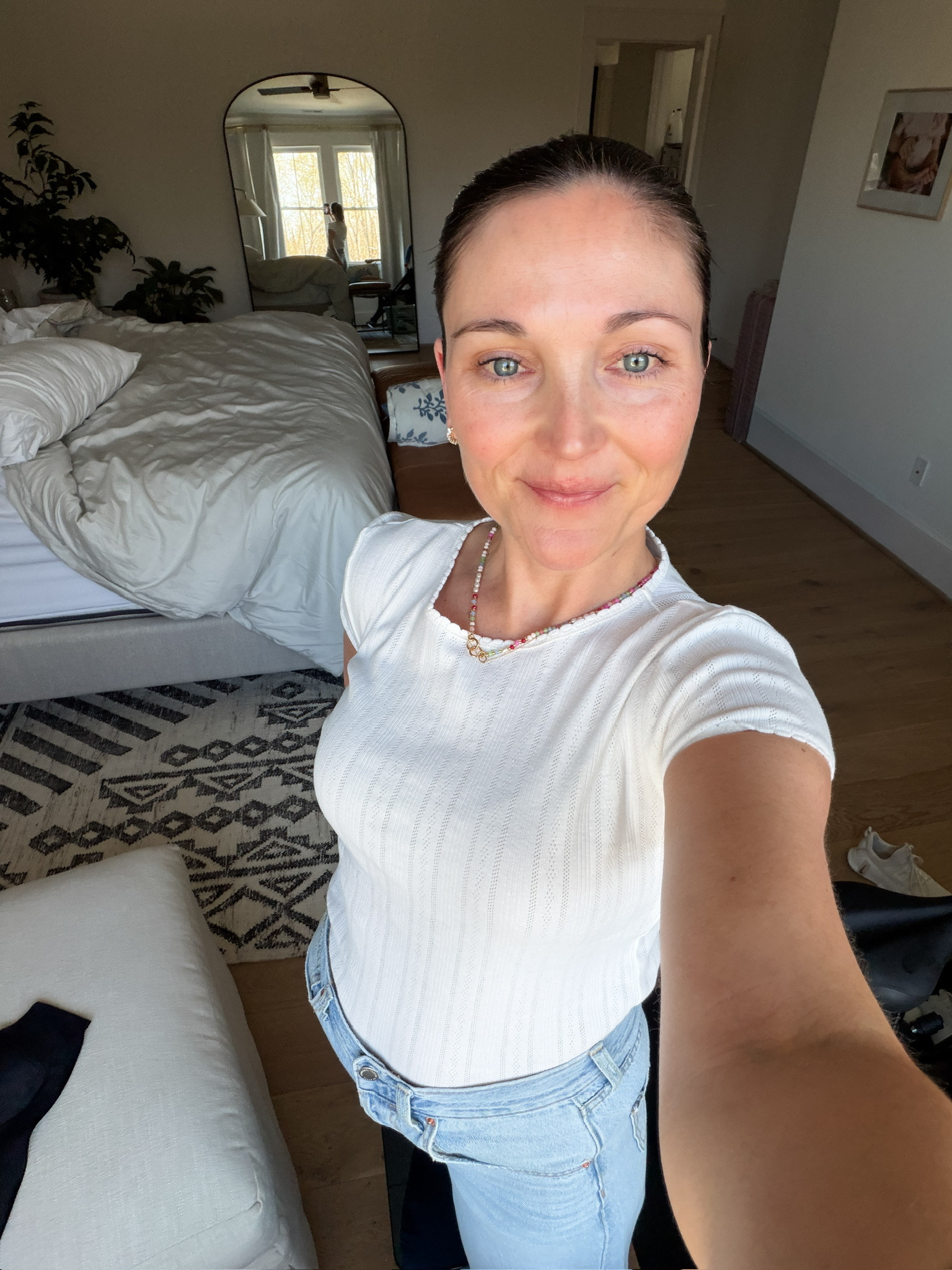 Classic White Tee Everyday Outfit | Tee and Denim | Universal Threads 

 #LTKdayinmylife #LTKgrwm #LTKmomlife