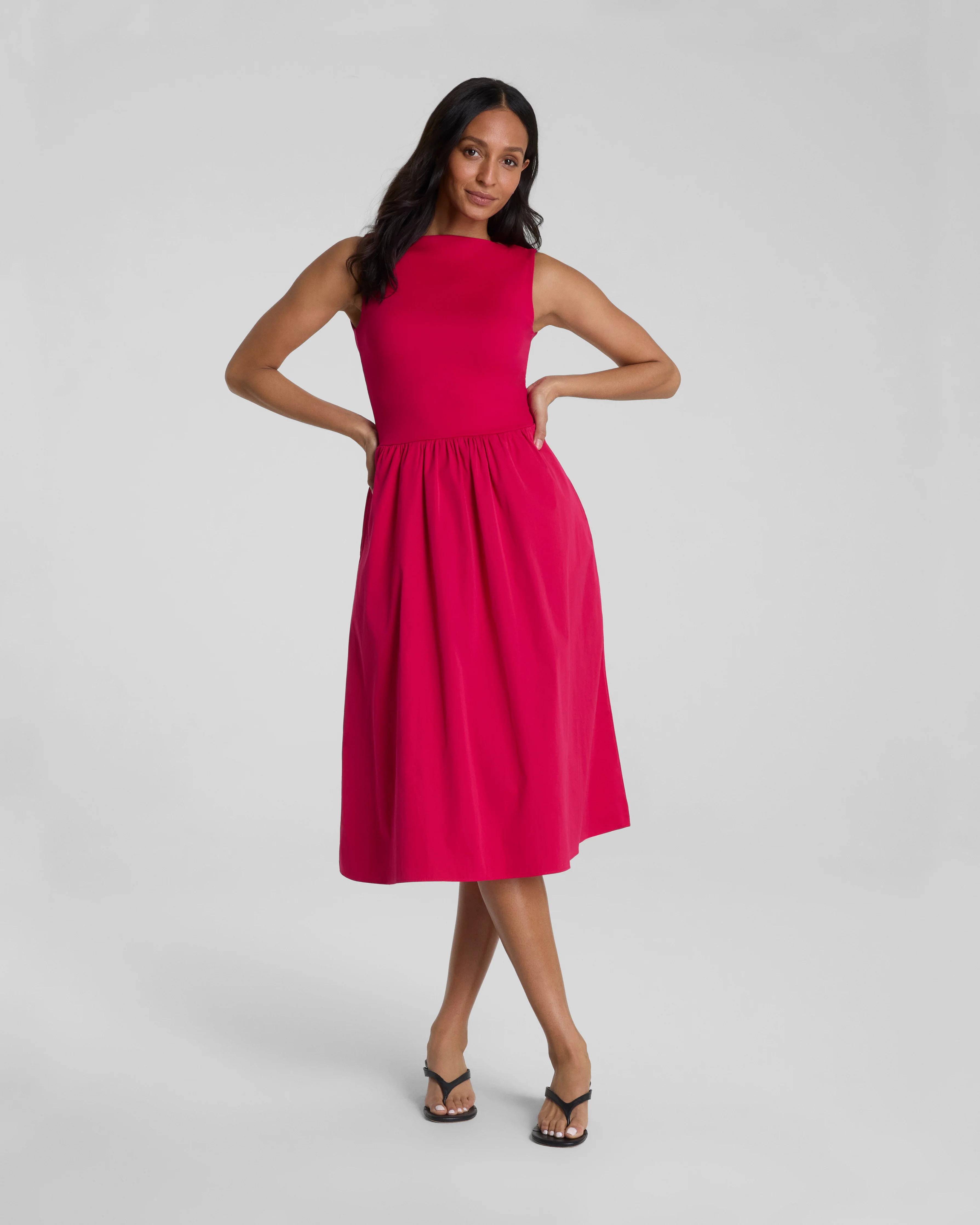 SPANXsmooth®  Jersey High Neck Midi Dress | Spanx