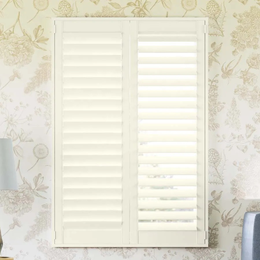 Painted Shutters  - Interior Hardwood Shutters   | SelectBlinds.com | Select Blinds