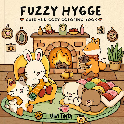 Fuzzy Hygge Coloring Book - by  Vivi Tinta (Paperback) | Target