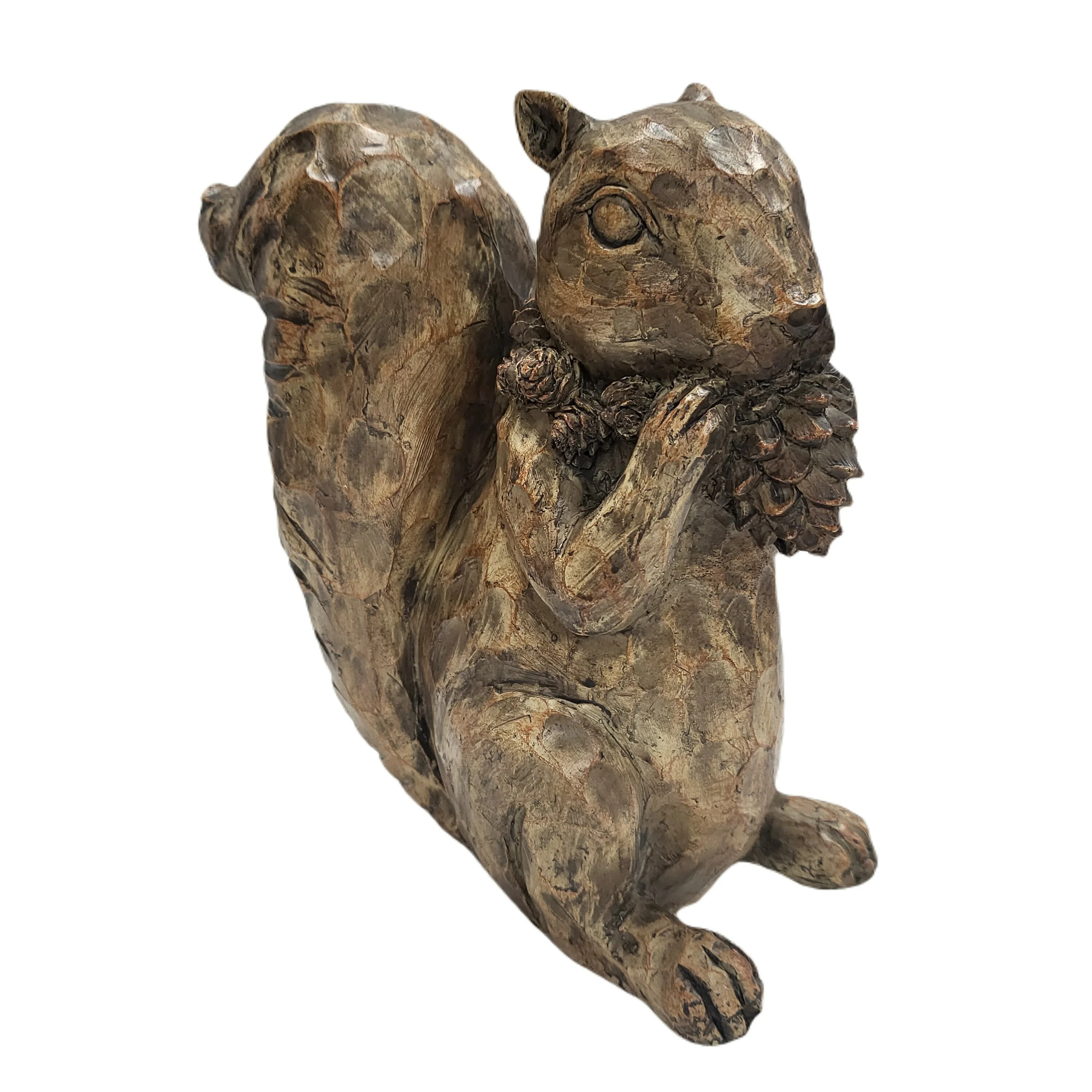 Brown Wood-Look Squirrel Ornament Table Décor, 7.76 in Tall, 19.4 oz, by Holiday Time - Walmart.... | Walmart (US)
