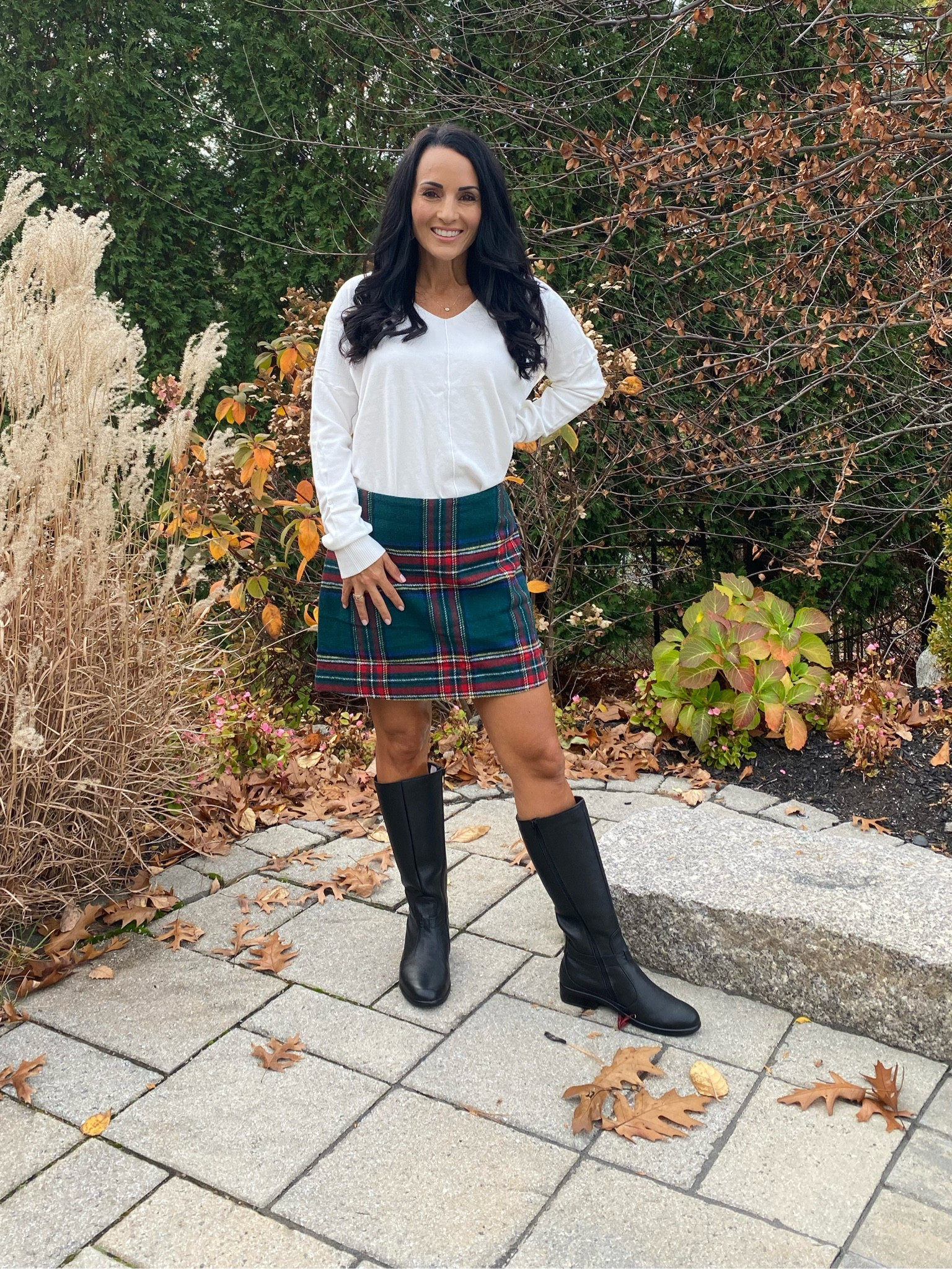 Plaid skirt and tunic on sale code thanklaura to save 25%

#LTKHoliday #LTKsalealert #LTKSeasonal