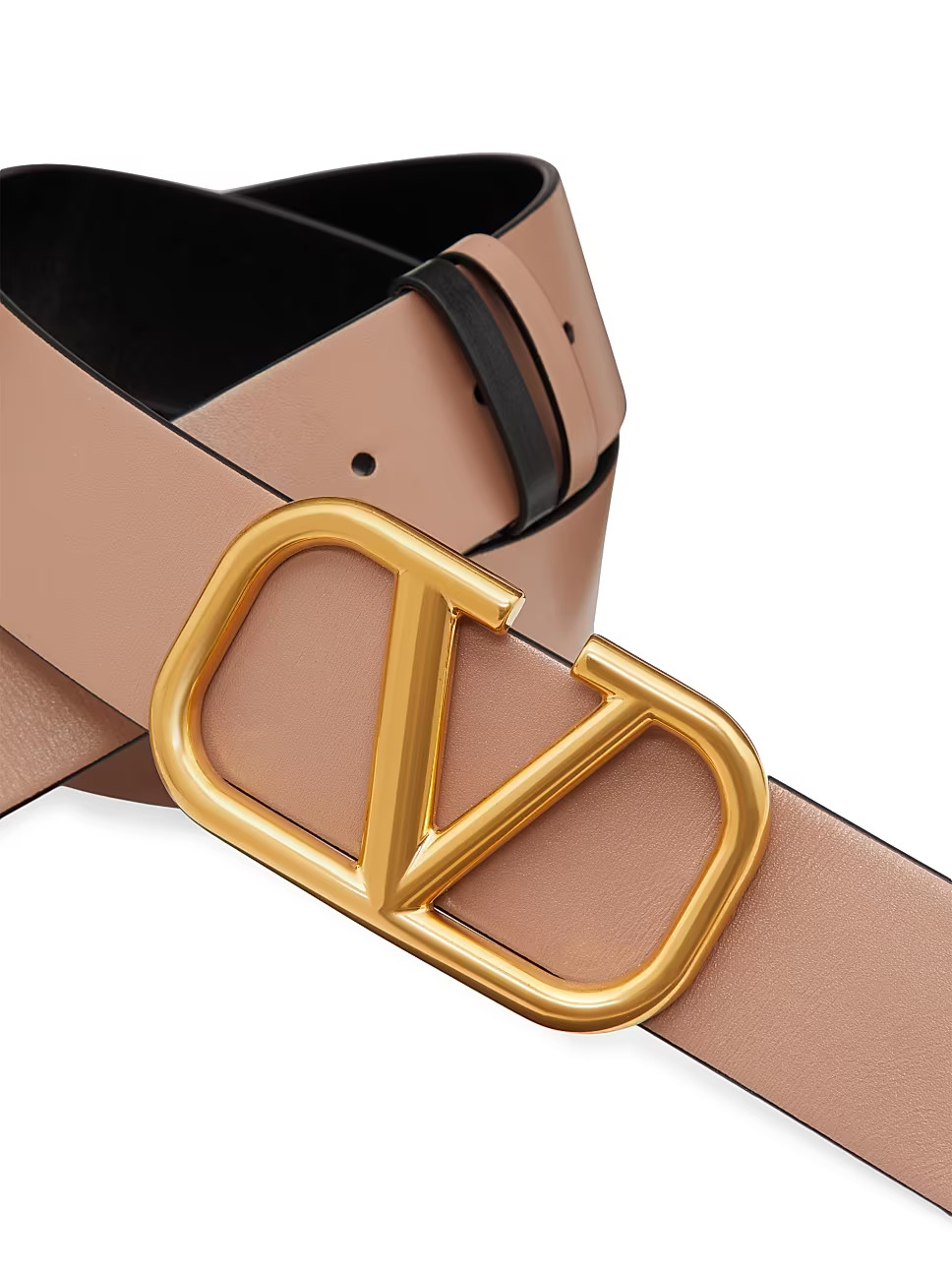 Reversible VLogo Signature Belt In Glossy Calfskin 40mm | Saks Fifth Avenue