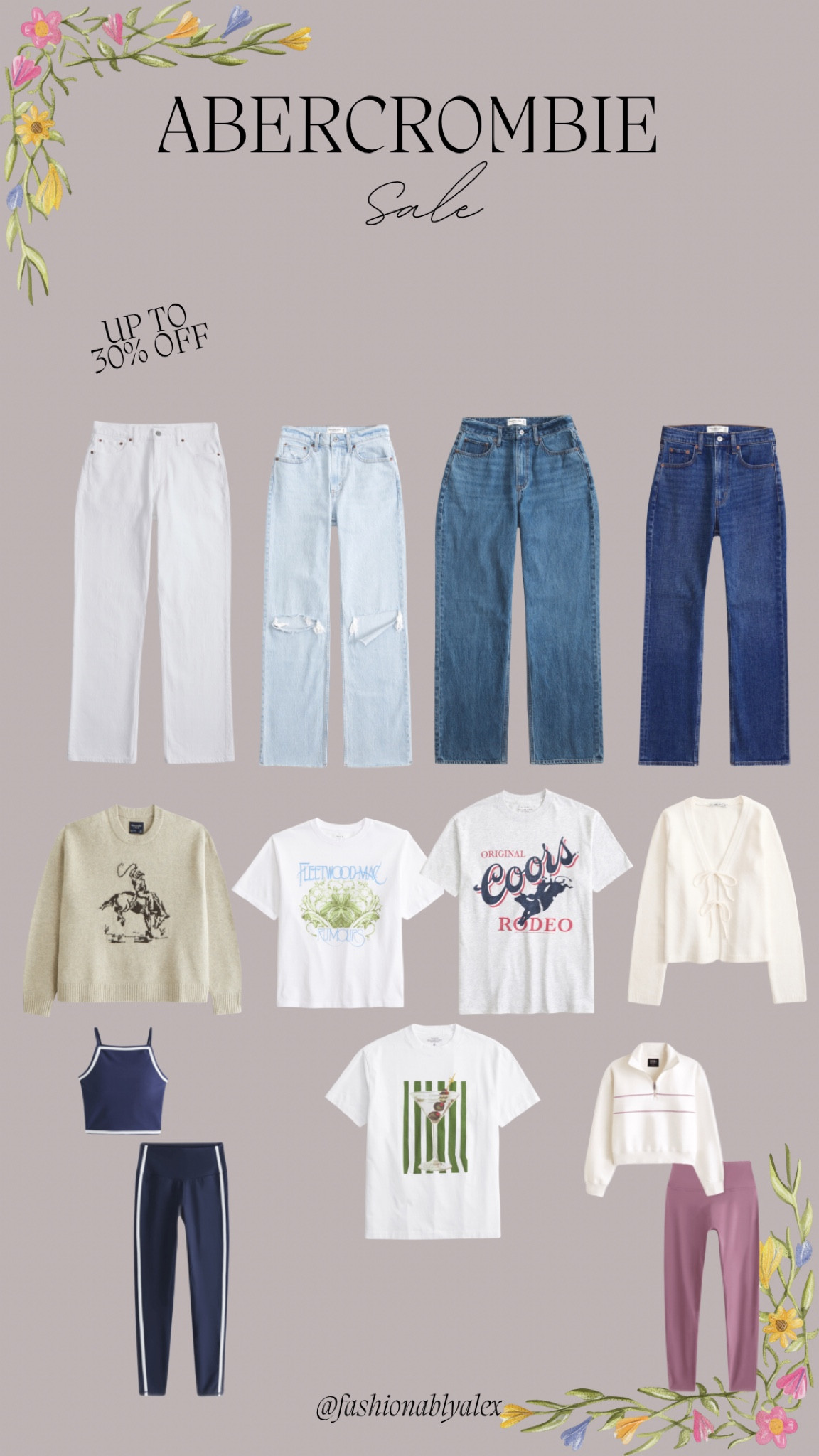 🚨SALE alert!!!🚨 Abercrombies big sale is happening NOW! 30% off denim and 20% off almost everything else! Sale ends on 2/10! 

#LTKMidsize #LTKSaleAlert #LTKFindsUnder100