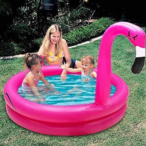 TURNMEON Inflatable Flamingo Pool, Kiddie Pools for Toddler Baby Garden Outside Blow Up Swimming ... | Amazon (US)