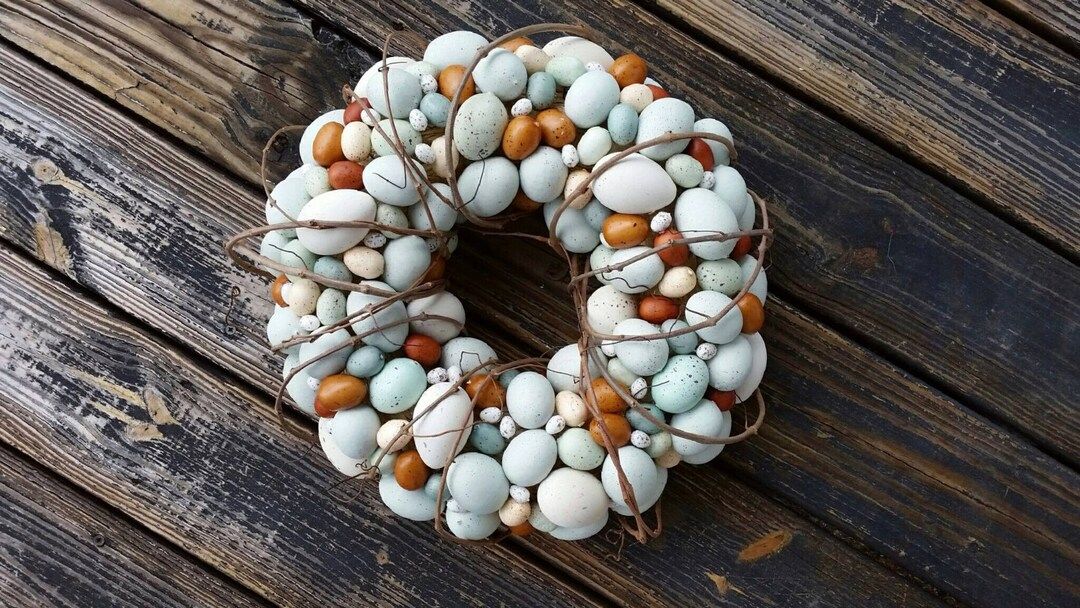 Easter Wreath, Rustic Egg Wreath, Egg Wreath, Easter Egg Wreath - Etsy | Etsy (US)