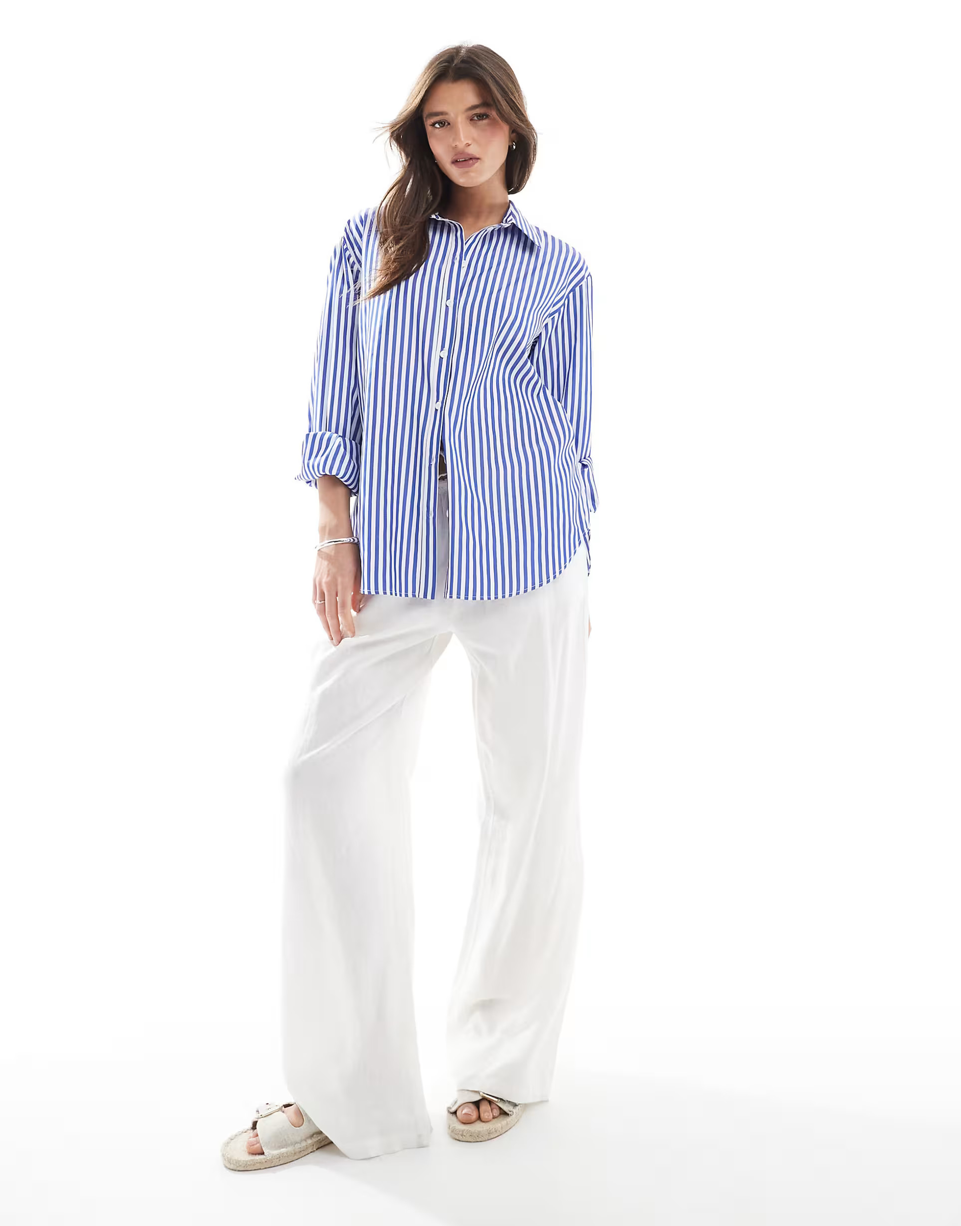 Miss Selfridge oversized shirt in Navy | ASOS | ASOS (Global)