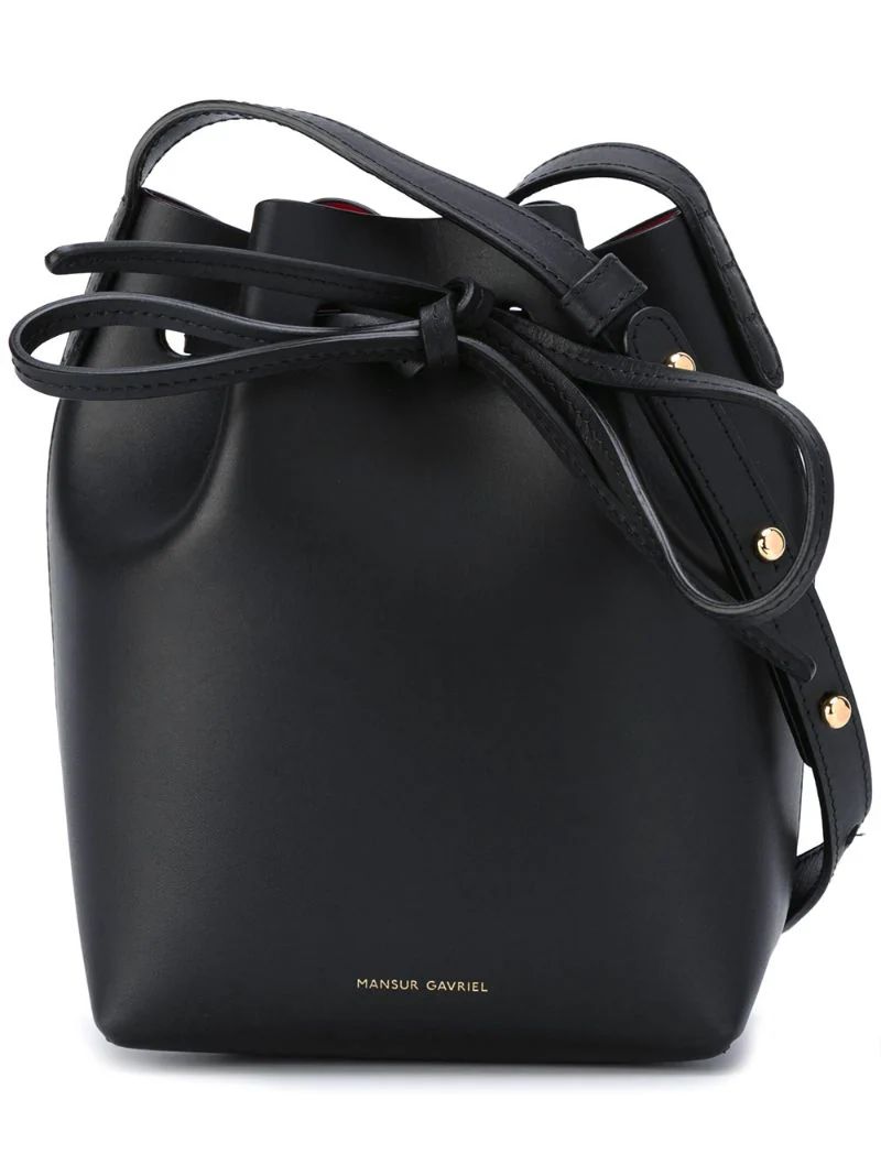 Mansur Gavriel - Mini Mini crossbody bag - women - Leather - One Size, Black | FarFetch Global
