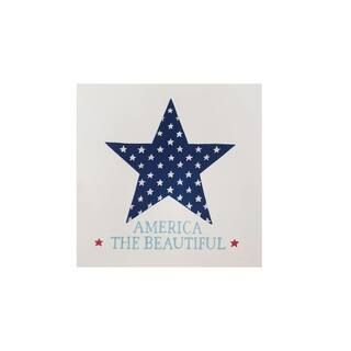 6" Starry America the Beautiful Block Tabletop Sign by Ashland® | Michaels | Michaels Stores
