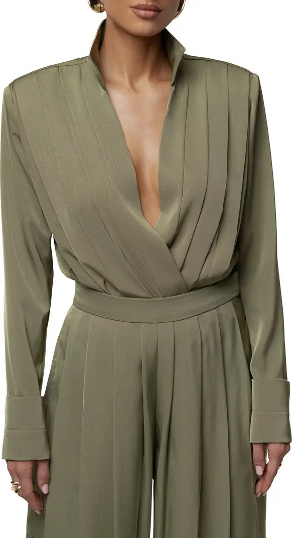 Visionary Pleated Bodysuit | Nordstrom