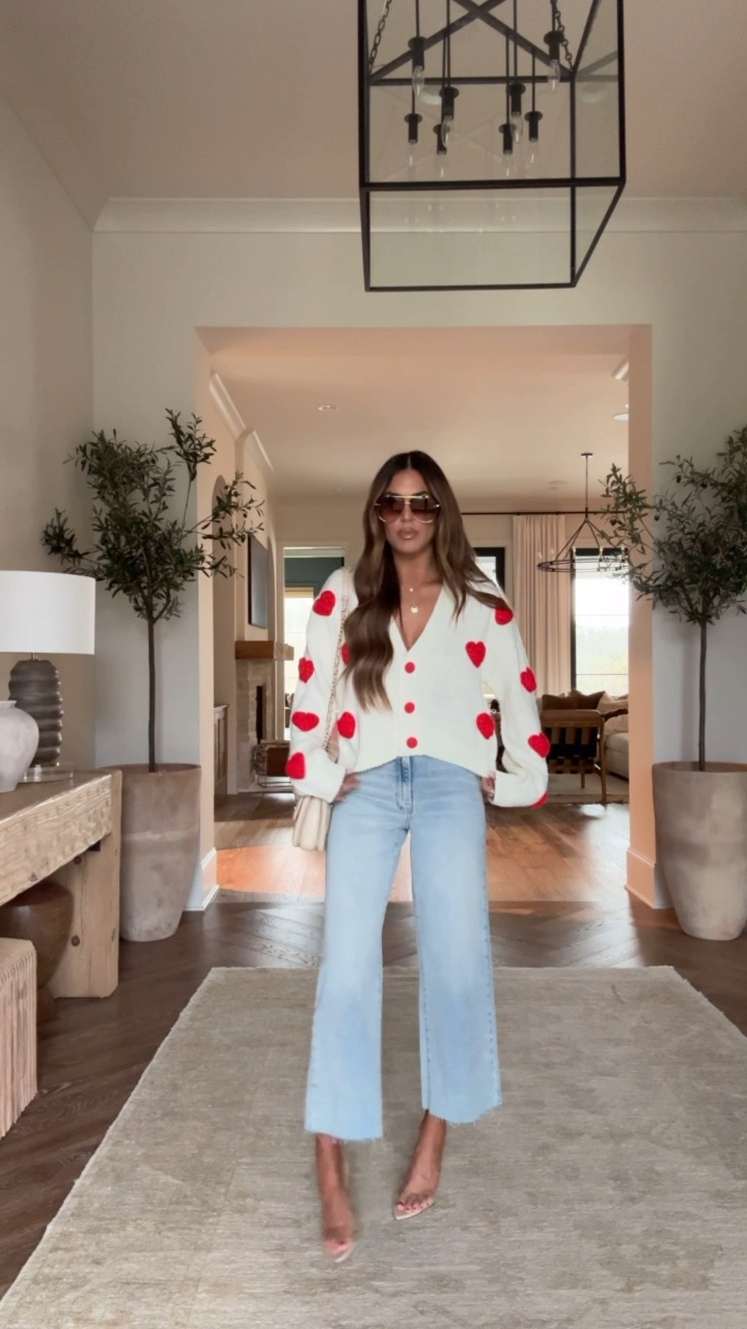 Wearing Small cardigan and 26 denim!  Use code Hollie35 for 35% off 