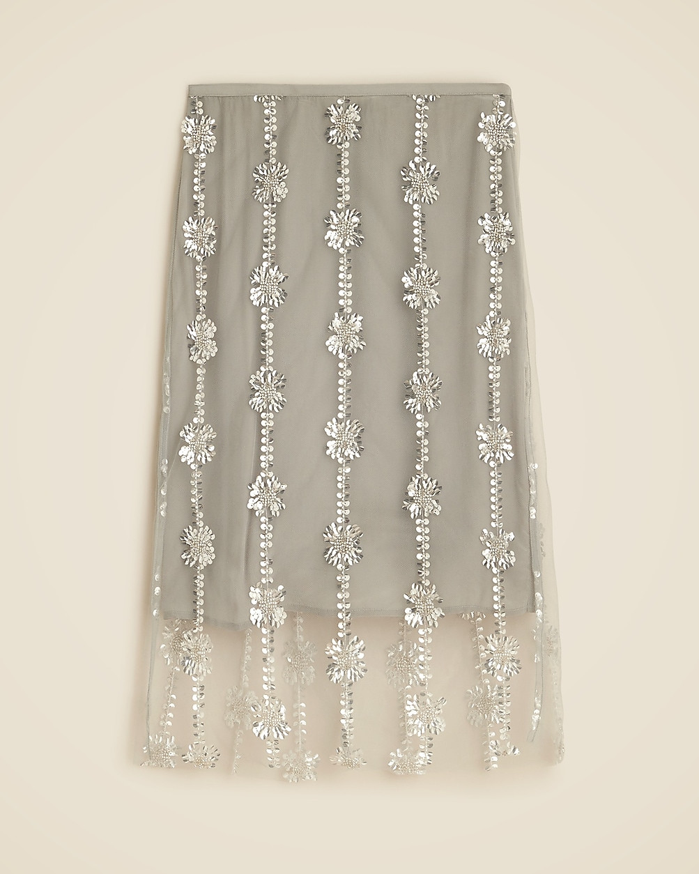 Collection sheer layered sequin skirt | J. Crew US