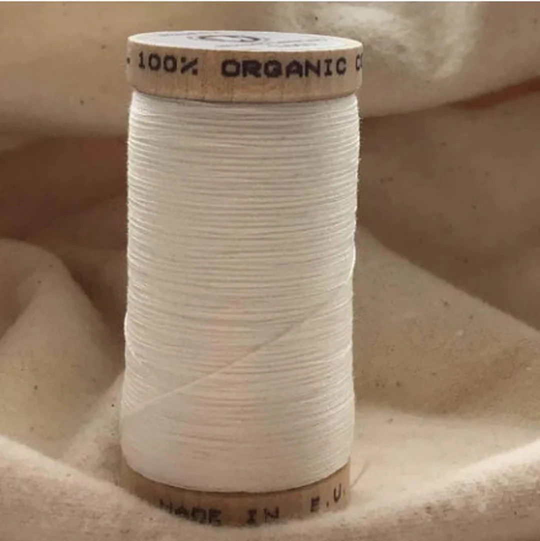 Organic Cotton Thread, 300 yards/spool, Multi-Purpose, GOTS Certified, Eco-Friendly Dye, Natural | Etsy (US)