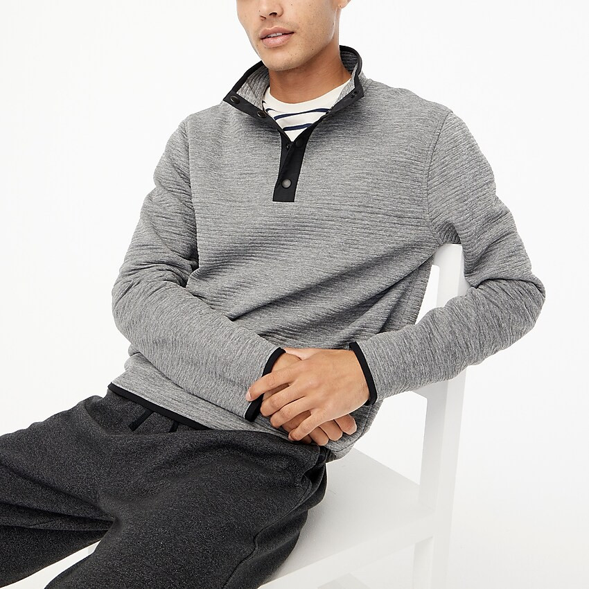 Quilted knit pullover | J.Crew Factory