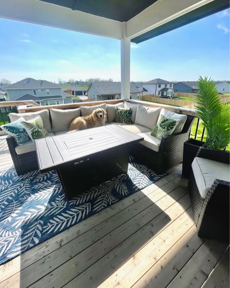 Our outdoor sectional set is on sale from Wayfair for Way Day! Have had for three years now - did a full blog post review (https://whatnatisdoing.com/best-affordable-outdoor-sectional/) - it has held up wonderfully and is so so comfy! 

#LTKhome #LTKxWayDay

Outdoor furniture, outdoor sofa, outdoor sectional, patio furniture

#LTKSeasonal #LTKsalealert