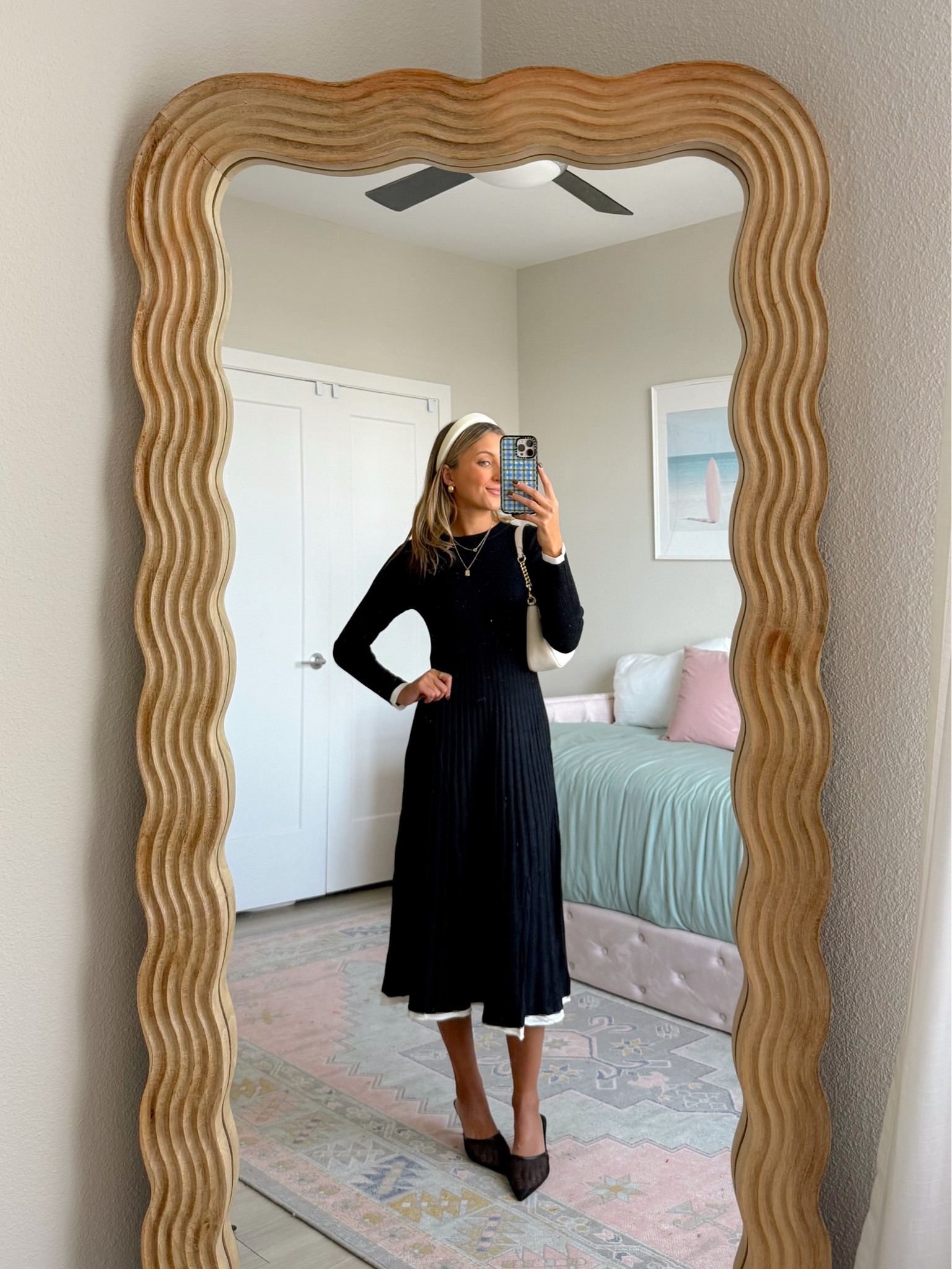 amazon holiday outfit idea / christmas party outfit idea ❤️🎄 wearing an XS in the cutest sweater dress 

#LTKHoliday #LTKootd