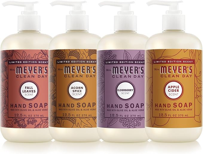 MRS. MEYER'S CLEAN DAY Liquid Hand Soap Set | Moisturizing Liquid Hand Soap, Softens and Cleans H... | Amazon (US)