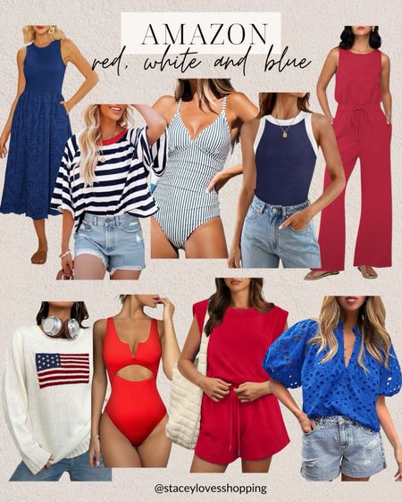 Amazon 4th of July, Amazon red white and blue, Fourth of July, patriotic outfits.



#LTKFindsUnder50 #LTKOver40 #LTKSeasonal