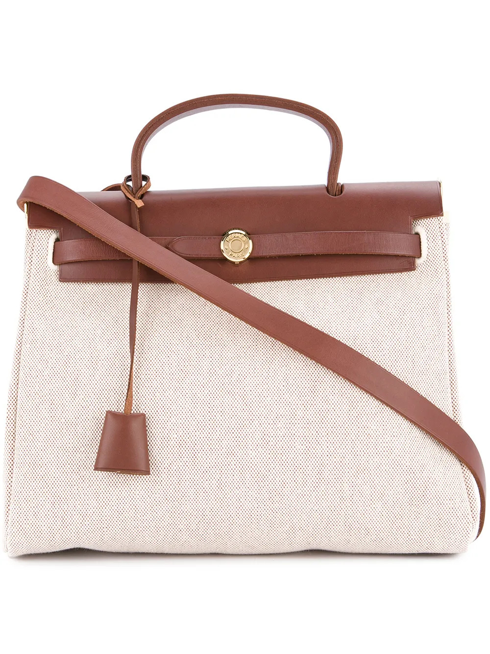Hermès Vintage Herbag PM 2 in 1 2way handbag - Nude & Neutrals | FarFetch US