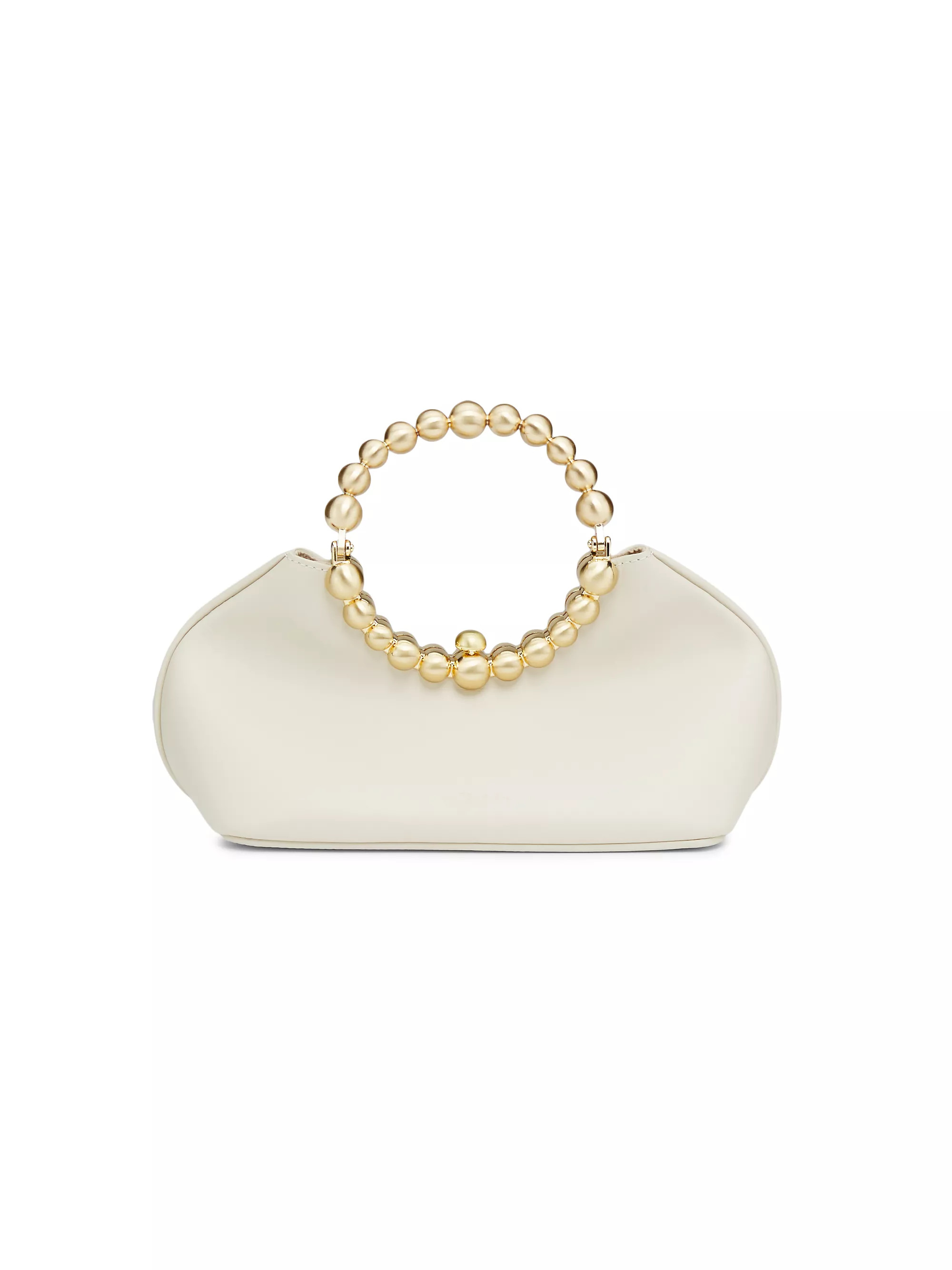 Shop Cult Gaia Una Beaded Leather Top Handle Bag | Saks Fifth Avenue | Saks Fifth Avenue