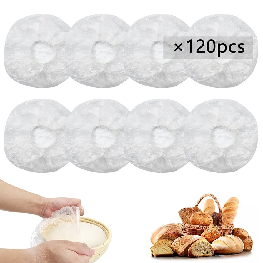 120pcs Shower Caps for Sourdough Bread, Reusable Bowl Covers for Proofing, Plastic Bread Covers W... | Amazon (US)