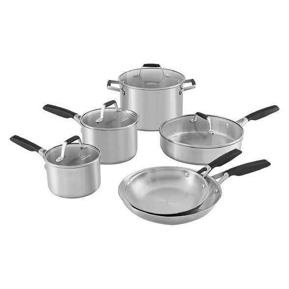 Select by Calphalon 10pc Stainless Steel Cookware Set | Target